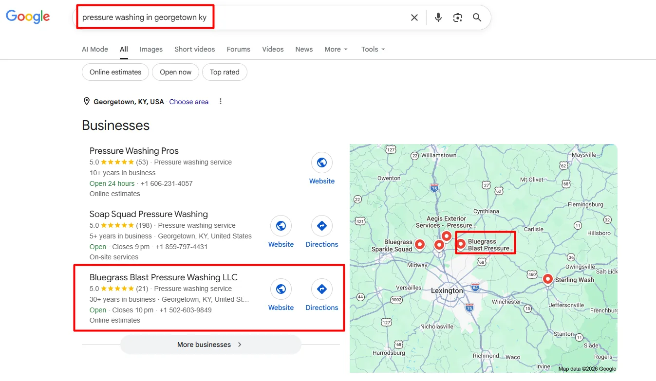 Bluegrass Blast Map Pack Georgetown